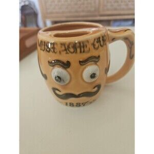Vintage Mustache Cup Mug "1887"  St. Pierre & Patterson 1956, VGC+